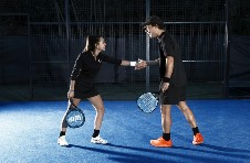 Coaching session on court